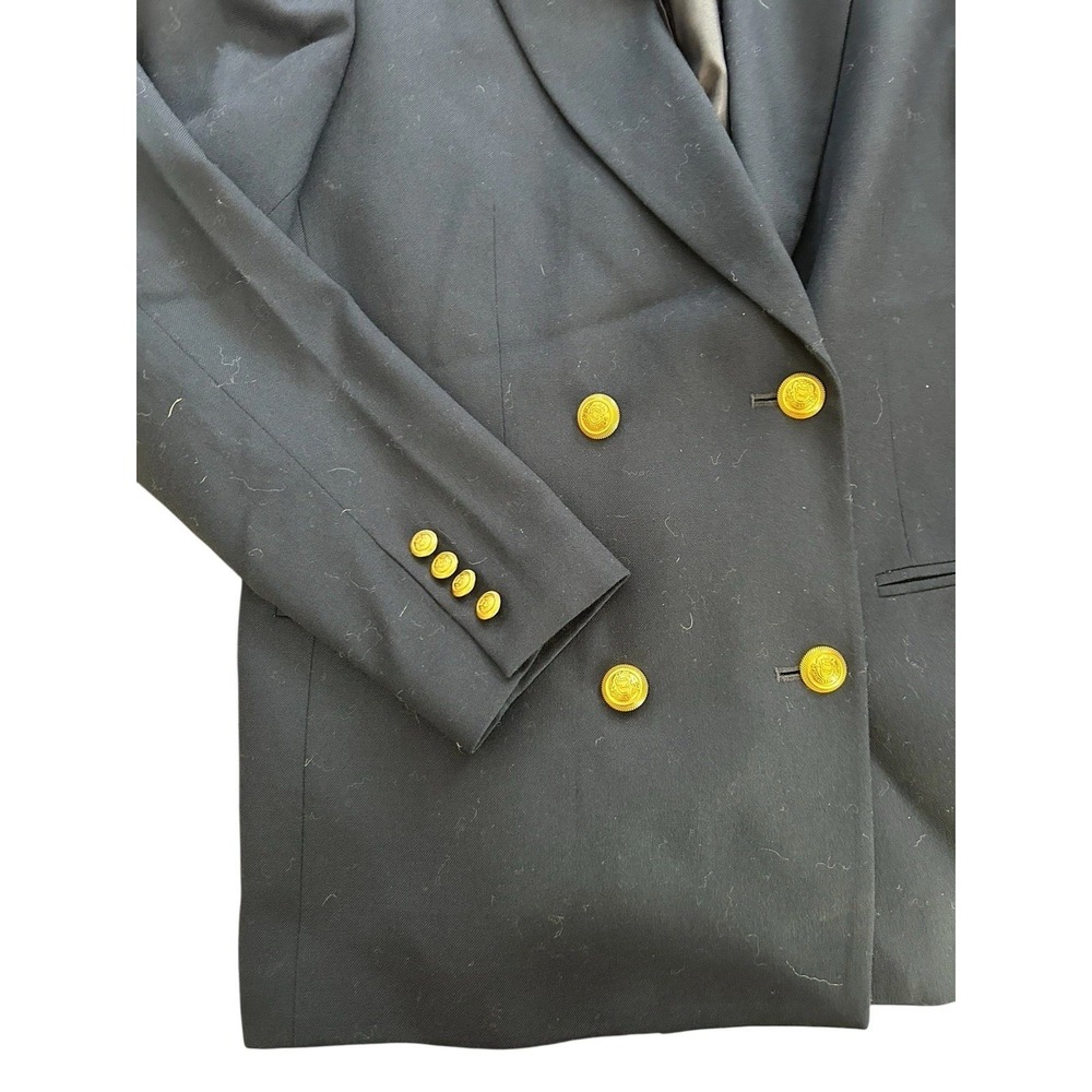 Pendleton Womans Navy Double Breasted Blazer Gold… - image 5